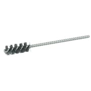 WEILER 3/8" Power Tube Brush, .008" Steel Wire Fill, 1" Brush Length 21264